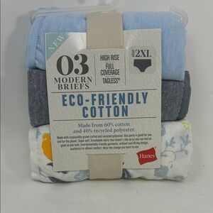 Hanes Modern Briefs - Light Blue, Dark Gray, White - 2XL